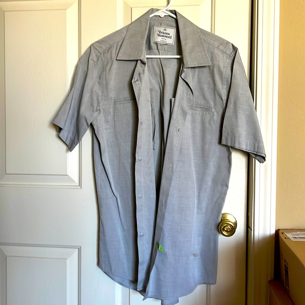 Vivienne Westwood gray short sleeve shirt Size 48